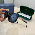 Elegant Black Cat-Eye Sunglasses